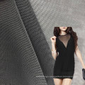 in stock plain dyed breathable 12 spandex elastic 88 polyester mesh fabric for dress